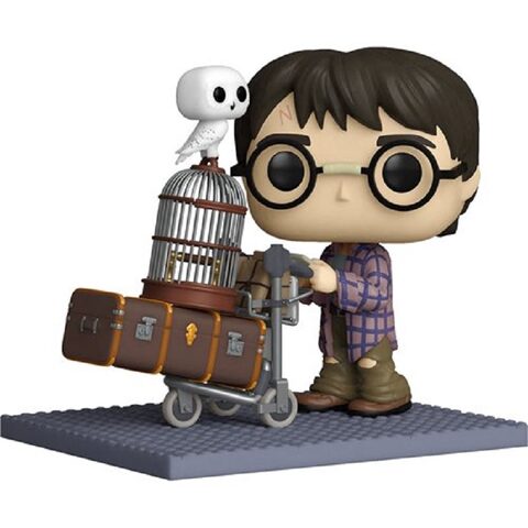 Funko Pop Harry Potter and the Sorcerers Stone 20th Anniversary Harry Pushing Trolley Deluxe Funko Pop Vinyl Figure 135