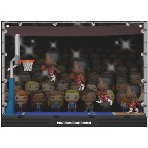 Pre-Order NBA Chicago Bulls Michael Jordan 1987 Dunk Contest Funko Pop Moment Deluxe with Case 209
