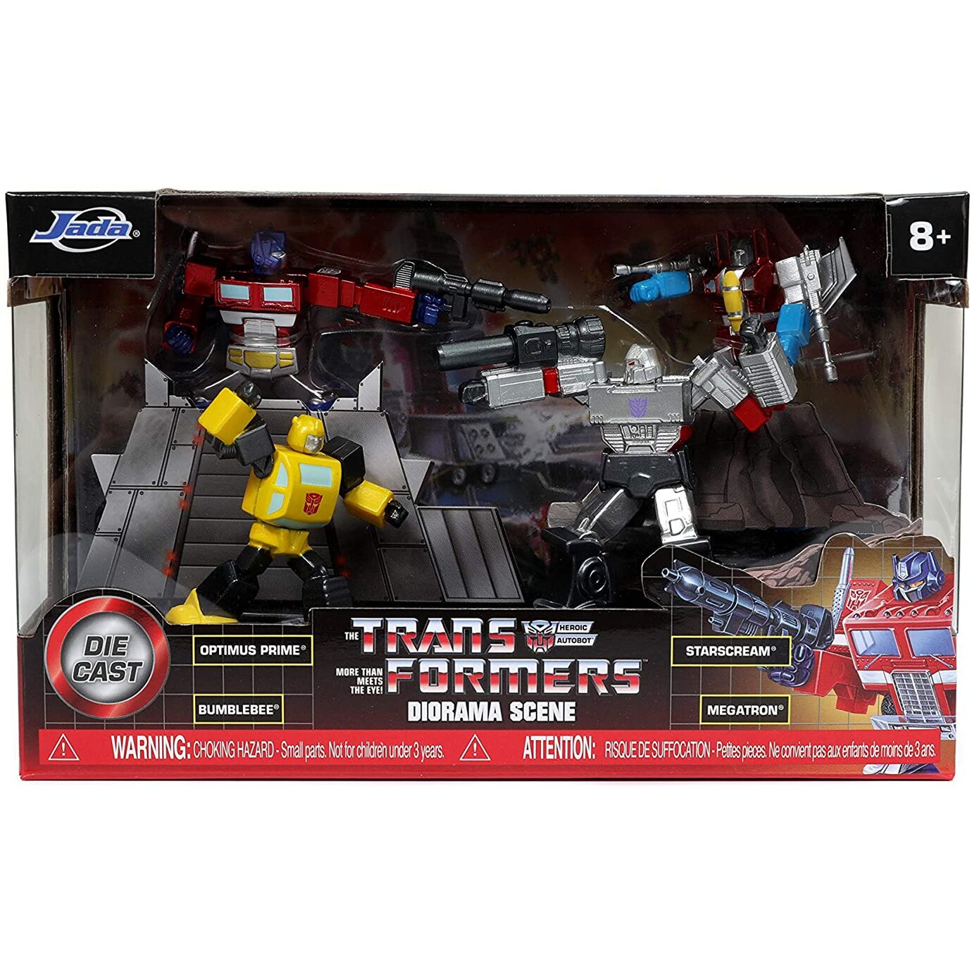 Gifts Greetings Jada Transformers G1 Diorama Scene 2.75" 4Pack DieCast Collectible Figures