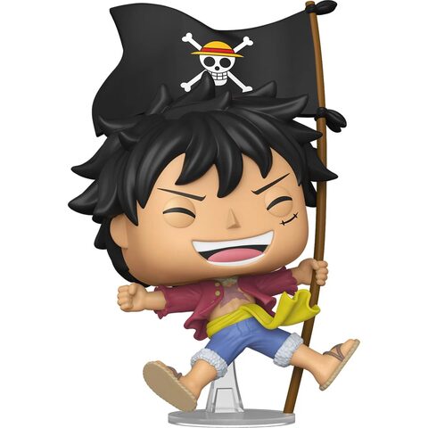 Funko Pop One Piece Monkey D Luffy with Flag Funko Pop Vinyl Figure 2214 - Entertainment Earth Exclusive