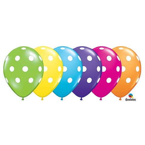 Qualatex 11 Latex Polka Dots Tropical