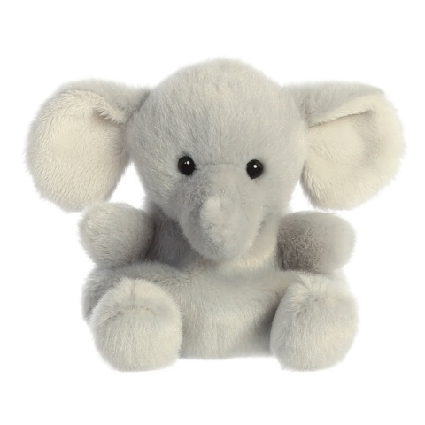 small stuffed blue elephant