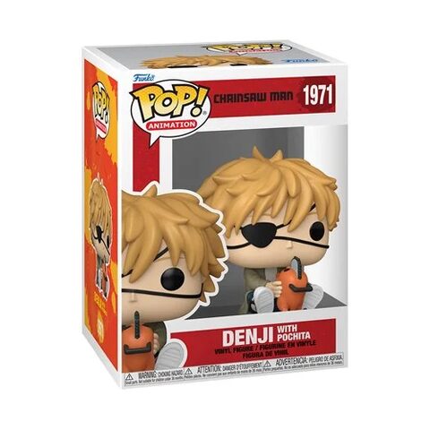 Funko POP Chainsaw Man Denji with Pochita Vinyl Figure 1971