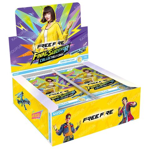 Kayou Free Fire-Final Survivor Collectible Cards-Survival Pack-Box