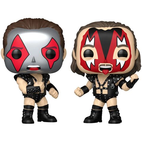 Pre-Order Funko Pop WWE Demolition Ax  Smash Metallic Funko Pop Vinyl Figure 2-Pack