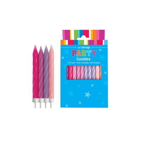 Party Candles - Pastel Pink