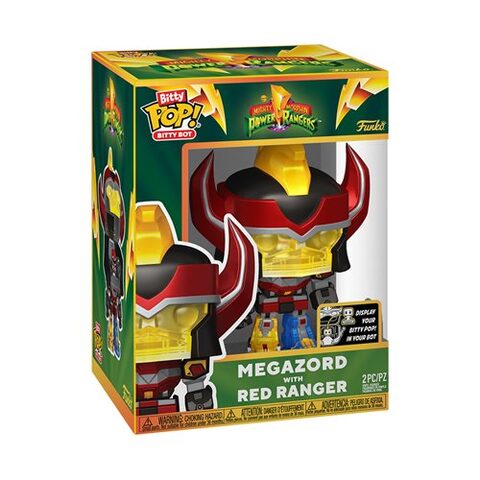 Funko Mighty Morphin Power Rangers Megazord with Red Ranger Funko Bitty Pop Bitty Bot Vinyl Figure