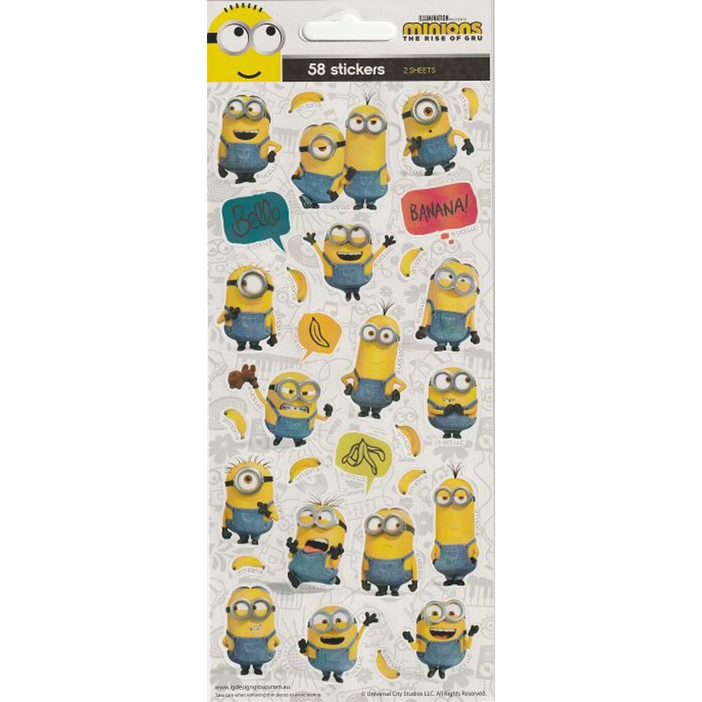 Gifts Greetings Artwrap Party Stickers Minions