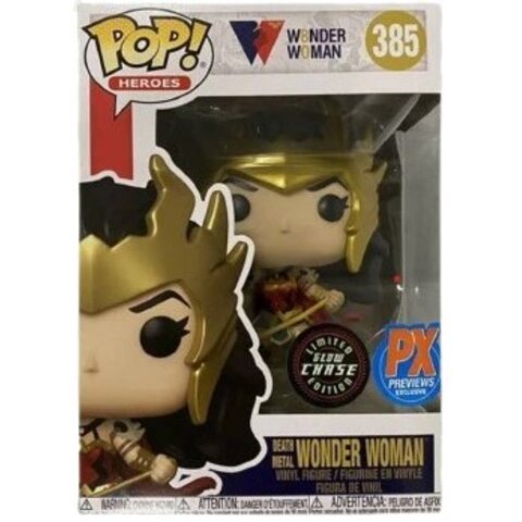 Funko POP DC Wonder Woman 385 Death Metal Wonder Woman PX Exclusive Chase