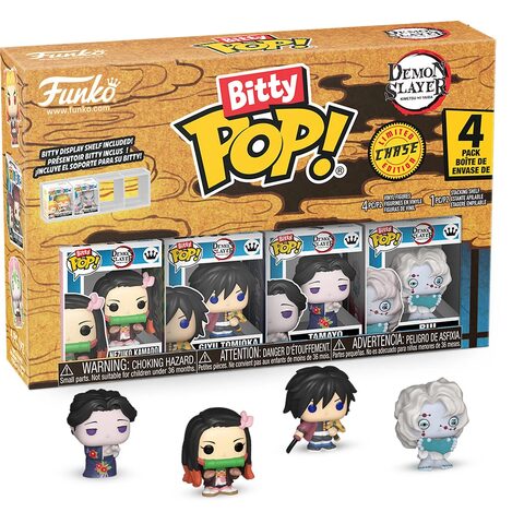 Pre-Order Funko Pop Demon Slayer Nezuko Kamado Funko Bitty Pop Mini-Figure 4-Pack - Specialty