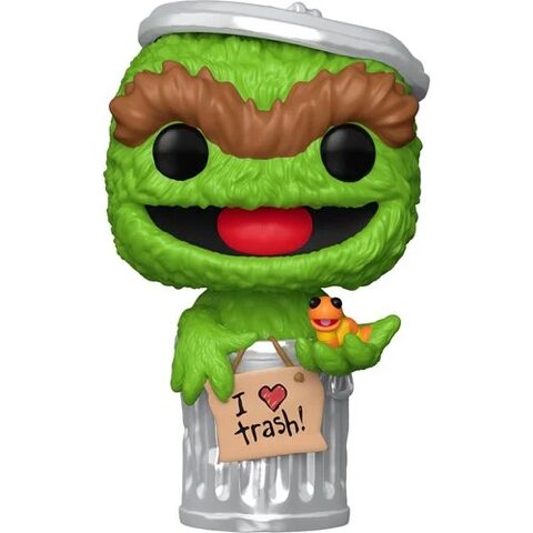 Pre-Order Sesame Street Oscar the Grouch with Slimey Funko Pop Vinyl Figure 1793