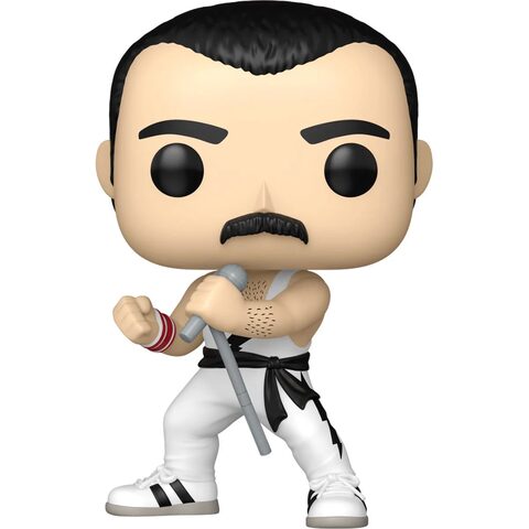 Pre-Order Funko Pop Queen Freddy Mercury White Singlet Funko Pop Vinyl Figure 496