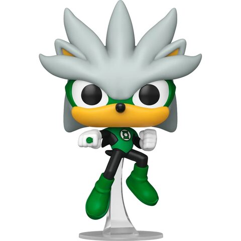 Pre-Order Justice League x Sonic the Hedgehog Silver as the Green Lantern Funko Pop Vinyl Figure 592
