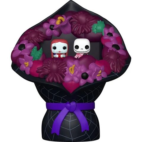 Pre-Order Funko POP The Nightmare Before Christmas Valentines Sally and Jack Skellington Funko Bitty Pop Mini-Figure Bouquet