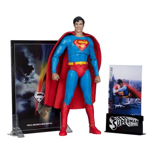 Pre-Order DC Multiverse Deluxe Theatrical Edition Wave 3 Superman The Movie 1978 Superman 7-Inch Scale Action Figure