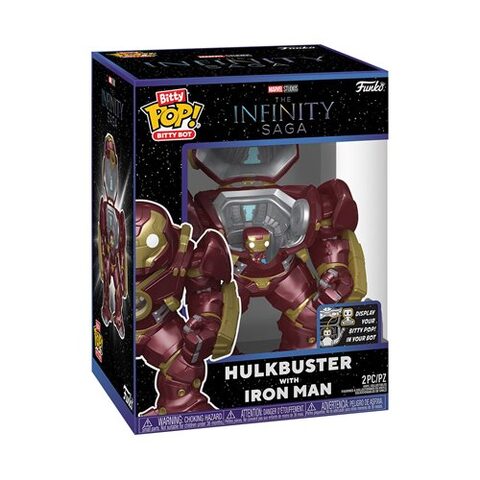 Funko POP The Avengers The Infinity Saga Hulkbuster with Iron Man Funko Bitty Pop Bitty Bot Vinyl Figure