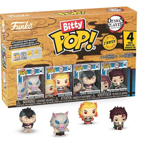Pre-Order Funko Pop Demon Slayer Inosuke Hashibira Funko Bitty Pop Mini-Figure 4-Pack - Specialty