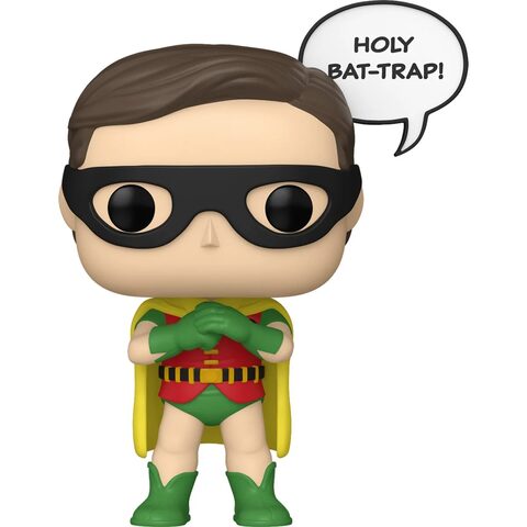 Pre-Order Funko Pop Batman 1966 Robin Pop Saying Funko Pop Vinyl Figure 625