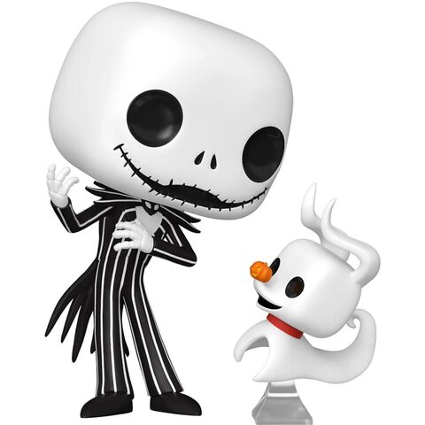 Pre-Order Funko POP The Nightmare Before Christmas Jack Skellington with Zero Wave 9 Funko Pop Vinyl Figure and Pop Buddy