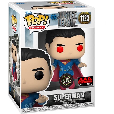 Funko POP DC Justice League 1123 Superman AAA Anime Exclusive Chase