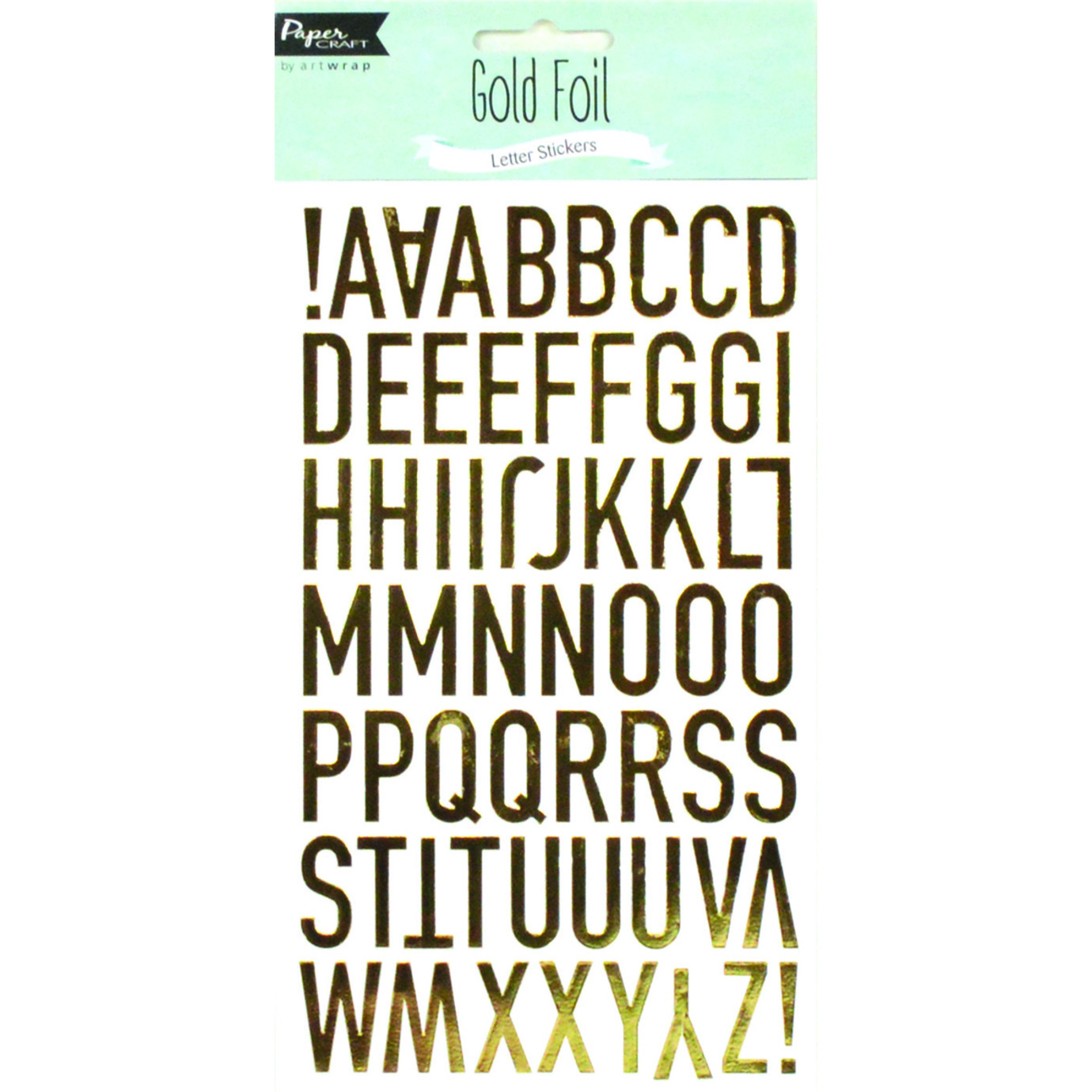 Gifts Greetings Artwrap Gold Foil Letter Stickers
