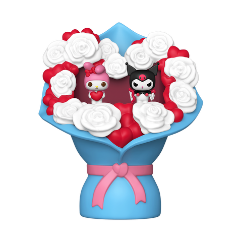 Pre-Order Funko POP Sanrio Valentines My Melody and Kuromi Funko Bitty Pop Mini-Figure Bouquet