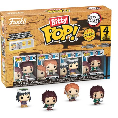 Pre-Order Funko Pop Demon Slayer Tanjiro Kamado Funko Bitty Pop Mini-Figure 4-Pack - Specialty