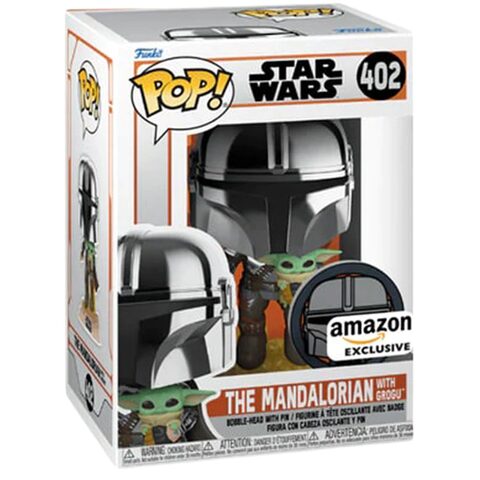 Funko POP Star Wars 402 The Mandalorian with Grogu Amazon Exclusive