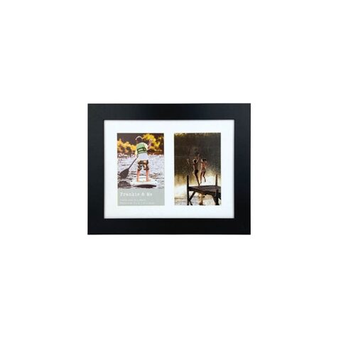 Frankie  Me 4 x 6 Double Collage Photo Frame - Black