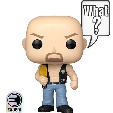 Pre-Order WWE Stone Cold Steve Austin What Pop Sayings Funko Pop Vinyl Figure 185 - Entertainment Earth Exclusive