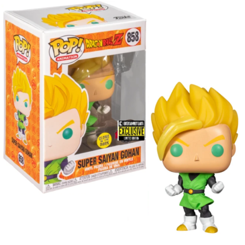 Funko POP Dragon Ball Z 858 Super Saiyan Gohan GITD Entertainment Earth Exclusive